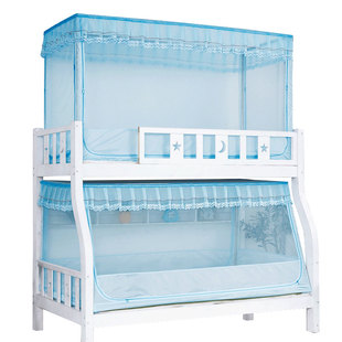 子母床蚊帐上下铺梯形1.2m1.5米儿童上下床宿舍单人床带支架伸缩