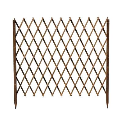 伸缩栅栏木栅栏围栏插地庭院篱笆