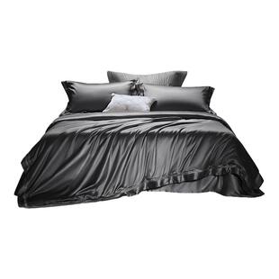 罗莱家纺140S双股匹马棉四件套全纯棉床单被套长绒棉贡缎高端床品