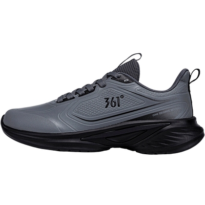 361男鞋运动鞋皮面防水跑步鞋男