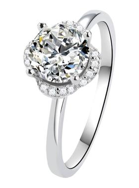 右手等待女S925银日韩莫桑石戒指