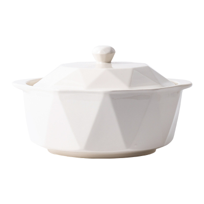 创新几何北欧风情陶瓷汤煲
