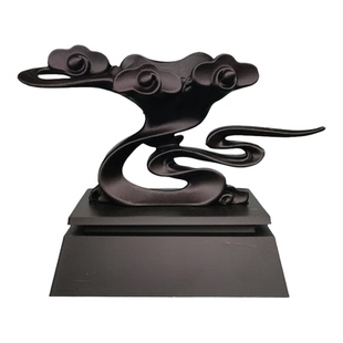 创意祥云纹石头摆件家居太湖石通用型奇石底座装饰收藏品工艺品