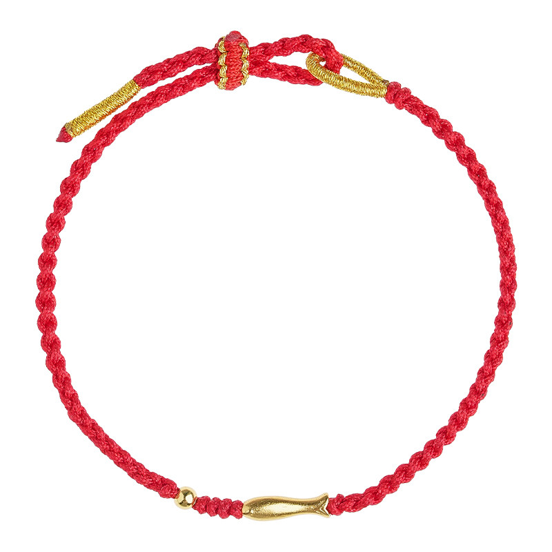 普陀山如鱼得水红绳女款纯手工编织手绳极细简约配饰送女朋友礼物