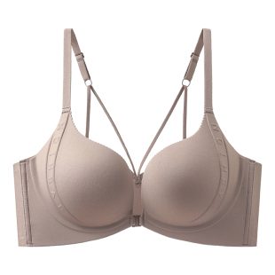 前扣式内衣女小胸聚拢显大收副乳防下垂无痕美背2025新款爆款文胸