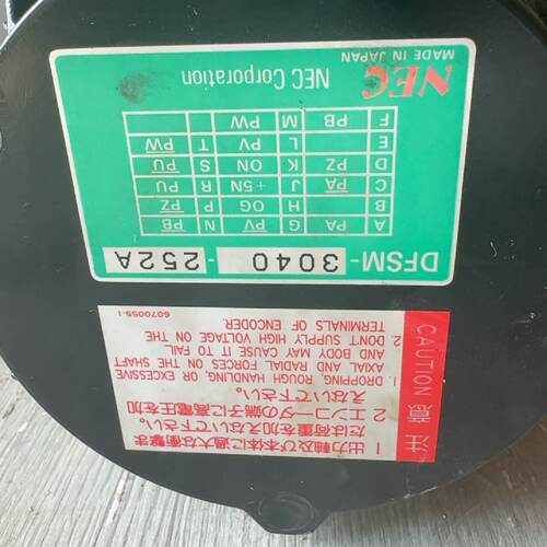 议价NEC伺服电机 DFSM-3040-252A，2.9KW功率