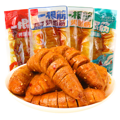 麻辣零食烤面筋开袋即食辣条