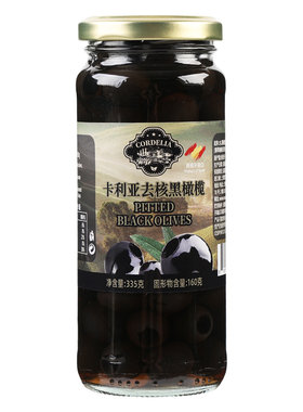 西班牙进口卡利亚黑橄榄罐头商用