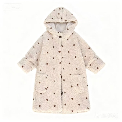 儿童冬季新款加厚毛绒外套