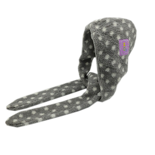 2025新款韩版波点毛茸茸连帽围巾一体女秋冬季加厚保暖护耳雷锋帽