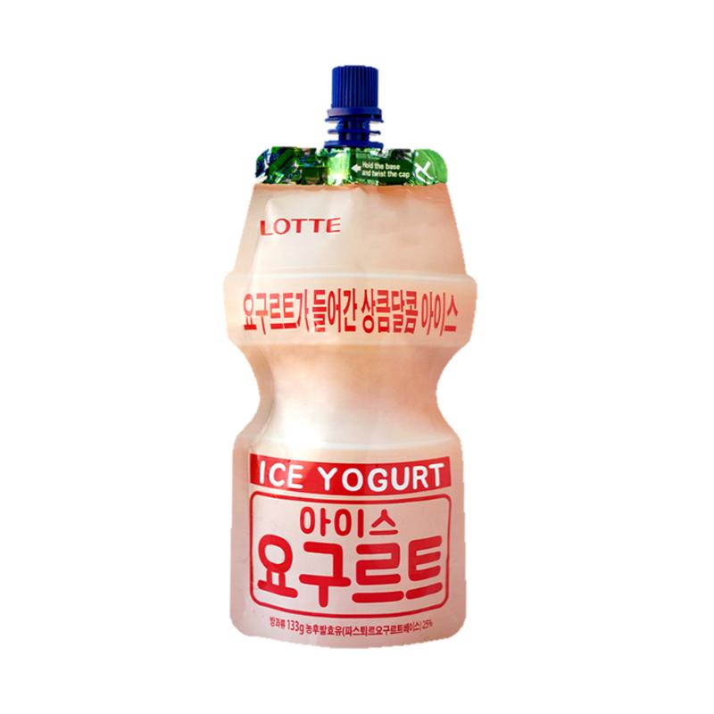 lotte乐天韩国进口雪来淋乳酸菌雪糕吸冰淇淋8袋装吸冰棒冰旗舰店