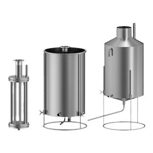 酿哥冷凝器热交换器蒸酒器冷却器蒸馏家凝结液化食品级不锈钢商用