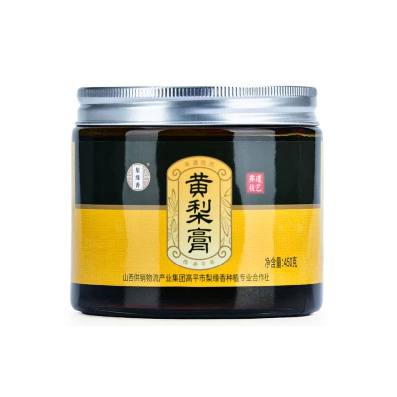 山西晋城特产高平梨缘香黄梨膏450g/瓶非遗技艺