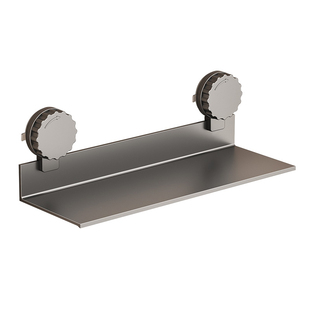 吸盘厨房置物架一字长条板免打孔调料品架卫生间墙上隔板收纳架子