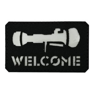 I STUDY（军绿）激光切割红外反射军迷徽章夜光战术士气章魔术贴