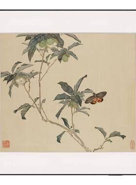 玄关新中式花鸟组合挂画装饰画