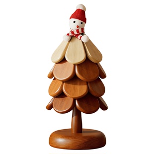 创意餐垫圣诞雪人隔热垫餐桌上防烫耐高温杯垫碗垫砂锅垫木质摆件