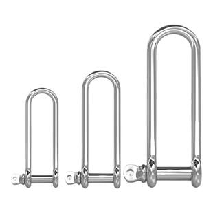 304不锈钢D型卸扣U型环船扣伞绳加长重型起重M4M5M6M8M10M12M16mm