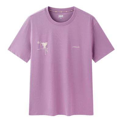 森马国风印花凉感抑菌短袖T恤男