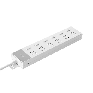 公牛PDU插座多孔分控插排插桌下过载保护独立开关宿舍家用接线板