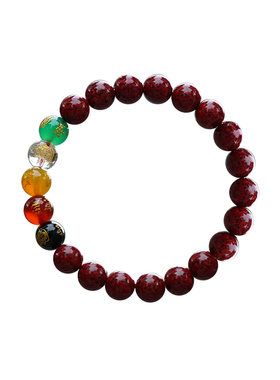 马年本命年朱砂五路财神转运手链