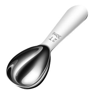 304不锈钢咖啡豆量勺奶粉勺子辅食烘焙面粉计量勺短柄茶匙克数勺