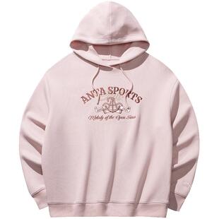 【关晓彤同款】安踏休闲套头卫衣女款冬季连帽长袖上衣162518718S