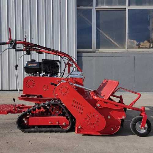 小型履带割草机 山地爬坡手扶式打草机农用开荒自走履带式割草机