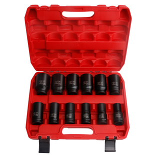 3/4寸重型套筒加厚中风炮二炮套头加强长6角大电动扳手套筒子套装