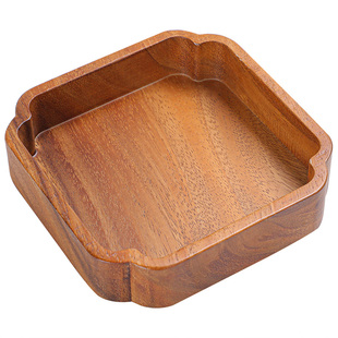 木质果盘托盘可叠加果盆瓜子水果零食盘点心家用茶点坚果干果盘子