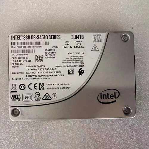 询价下单D3-S4510/3.84T/2.5 英特尔 可开发票