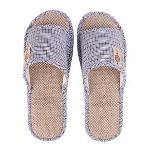 棉麻拖鞋男士特大码46春秋室内家用防滑47亚麻布居家48四季地板拖