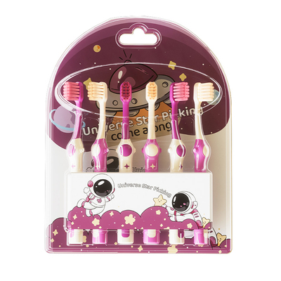 太空人牙刷软毛6支可批发