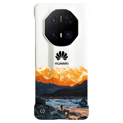 日照金山适用华为Mate60RS/70Pro+手机壳Mate60Pro+保护套半包防摔70RS/50RS非凡大师硬壳40RS保时捷轻薄后壳