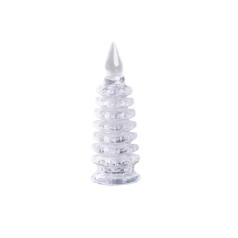 白水晶7层13层文昌塔摆件