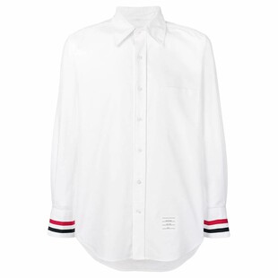 [3期免息]THOM BROWNE 男士经典棉质牛津布长袖白衬衫