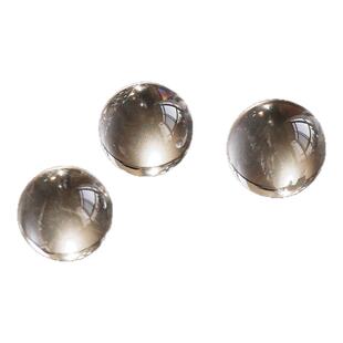 天然白水晶珠纯净体小摆件七星阵客厅高透diy招财球散珠水晶球