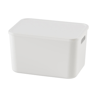 收纳盒桌面零食杂物整理盒子家用客厅玩具置物筐厨房长方形储物盒