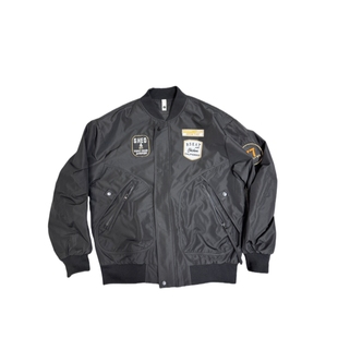 秋冬美式休闲痞帅字母刺绣工装外套情侣款宽松户外加厚加棉棒球服