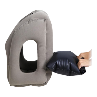 旅行趴睡枕坐车睡觉便携长途飞机高铁充气枕头办公室学生午睡神器