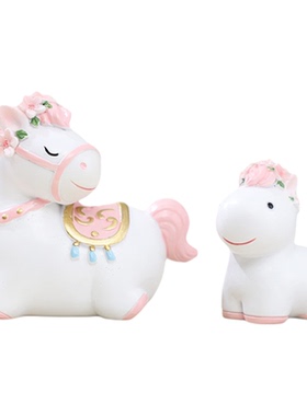 创意可爱梦幻小马家居摆件