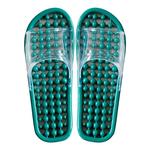 按摩拖鞋浴室洗澡情侣防滑镂空漏水女塑料水晶凉拖鞋速干不臭脚