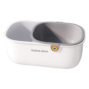 佳帮手收纳盒懒人嗑瓜子神器客厅家用水果盘沥水篮双层零食盒桌面