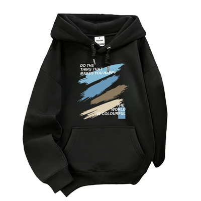 重磅加厚连帽卫衣男士字母美式潮牌新款秋冬季加绒上衣学生外套潮