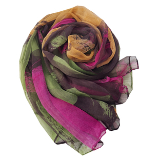 杭州丝绸护颈小围巾女款2026新款真丝桑蚕丝丝巾披肩女外塔长纱巾