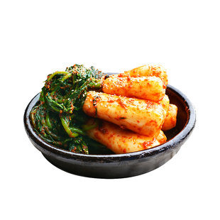 延边朝鲜族韩式小伙萝卜风味腌制韩国泡菜辣白菜青年小萝卜拌酱菜