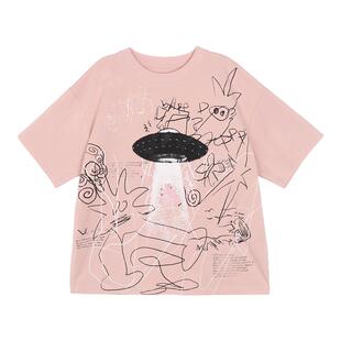 小o宝okids男童短袖t恤百搭2025夏季新款儿童半袖男孩痞帅风上衣