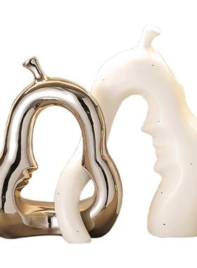 轻奢陶瓷花瓶摆件乔迁礼物