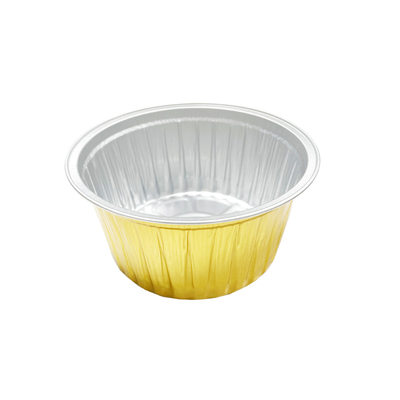 725ml金色密封锡纸圆形铝箔汤碗