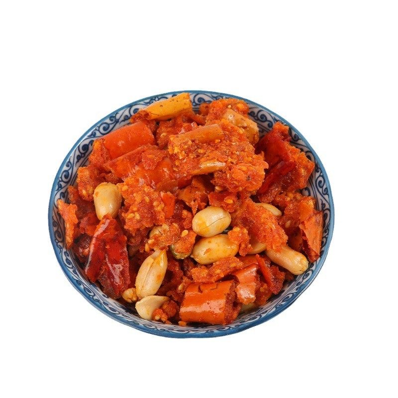 春红香辣酥油炸辣椒段花生